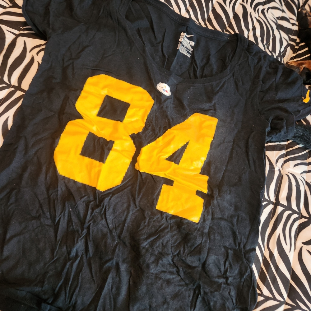 Womens Steelers Black and Yellow Graphic Tee